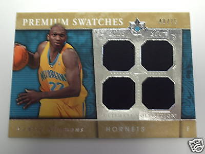 2006 07 CEDRIC SIMMONS quad JERSEY #/75 UD ULTIMATE  