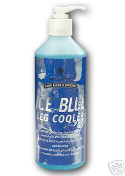 Ice blue leg cooler gel horses legs arnica witch hazel  