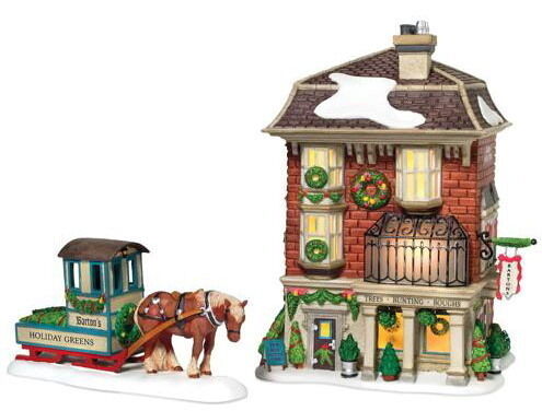 Dept 56 Dickens BARTONs HOLIDAY GREENS   new $79  