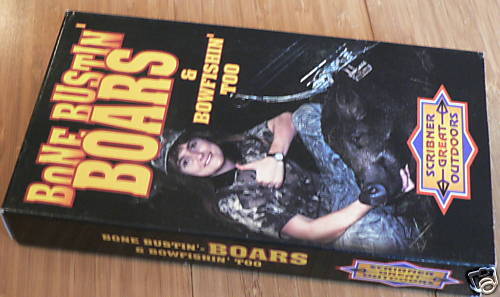 Bone Bustin Boars VHS Russian Boar Hunting Video Bow  