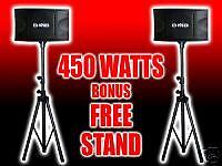 CS450V BMB Better Music Builder Karaoke Speakers+Stands 076783016996 