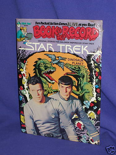 Star Trek Story Record & Book Set Dinosaur Planet 1979  