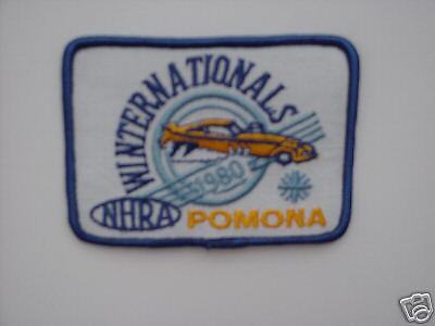 1980 NHRA WINTERNATIONALS EVENT PATCH @ POMONA  