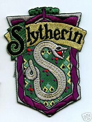 BRITISH PATCH HARRY POTTER HOUSE OF SLYTHERIN CREST  