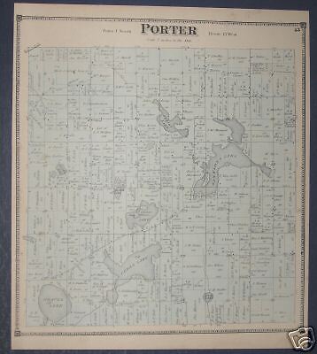 PORTER TOWNSHIP. VAN BUREN COUNTY, MICHIGAN PLAT MAP  