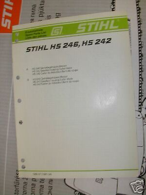 HS 242, 246 Stihl Parts Manual (BBox)  