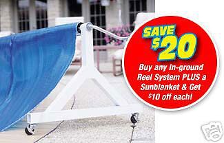 Commercial Swimming Pool Solar Cover Reel 19   20 ft  