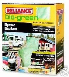 Box 24pk Reliance Bio Green Chemical Toilet Digester  