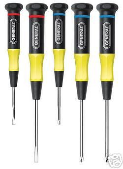 GENERAL TOOLS 700 PRECISION SCREWDRIVER SET 3 PHILLIPS  