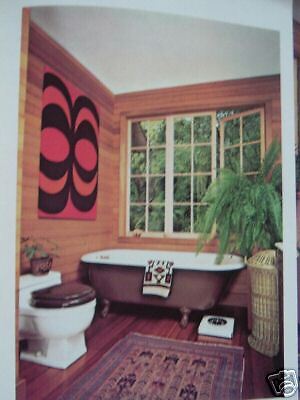 RETRO 1970s BATHROOMS Spas Skylights Storage Space Age  