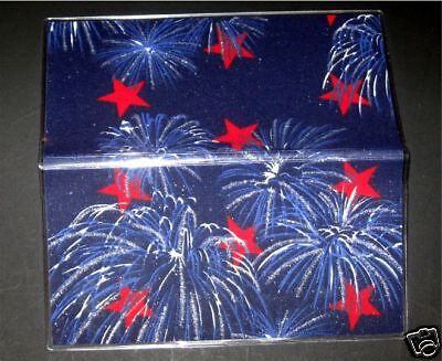 FOURTH OF JULY FIREWORKS Fabric 2 Year Calendar Planner  