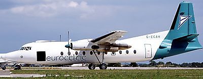 F-27 EuroCeltic Fokker F27 Airplane Desktop Wood Model Regular Free Shipping