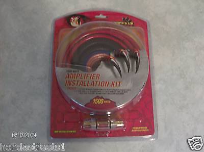   with rca cable and agu fuse holder 17 red braided power cable 3 black