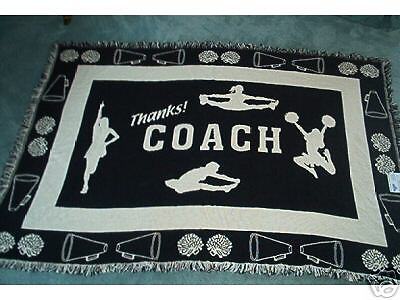 Cheerleading Thank You Coach Blanket Throw  