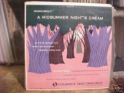 GEORGE SZELL MENDELSSOHN MIDSUMMER NIGHTS DREAM ML 4498
