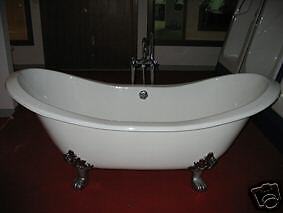 double end clawfoot claw foot slipper bath tub 72x30  