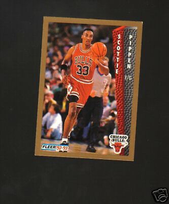 SCOTTIE PIPPEN FLEER 92 93 CARD #8  