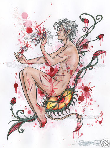 Breaking Free Zerick Fairy Horror PRINT DELPHINE art  