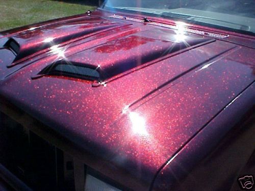 Fire Red flake paint powder coat custom gel  