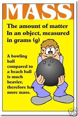 Mass - Science Measurement School Classroom POSTER