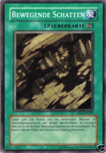 Yu Gi Oh Bewegende Schatten DR3 DE227 common Karte  