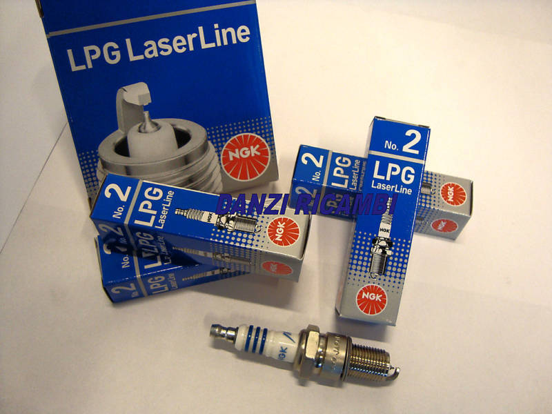 CANDELE NGK LPG2 LASER LINE IMPIANTI A GAS METANO GPL  