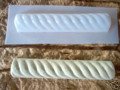 Plaster cement resin mold trim 3 poly plastic molds  