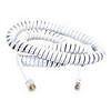 25ft. White Modular Coiled Handset Cord  