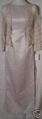 JESSICA McCLINTOCK Taupe Lace Gown Dress NWT Size 4  