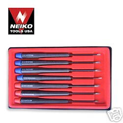 7pc PRECISION SCREWDRIVER SET MAGNETIC TIPS NEIKO USA  