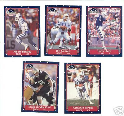 1991 SS Indianapolis Colts Set JEFF GEORGE ROHN STARK  