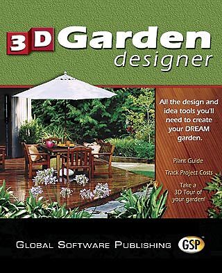 3D Garden Designer CD, Win XP/Vista/7 (32 bit) plan, design landscape 