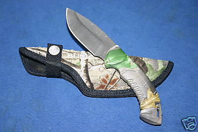 BUCK FIXED BLADE HUNTING KNIFE CAMO NIB US  