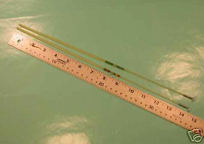 Semi Clear 14 inch Fiberglass Ice Rod Blanks w/ Guide  