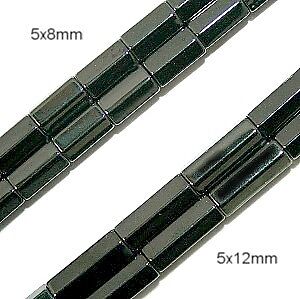 Magnetic Hematite Beads 6 Sided Cylinder High Power 5x8