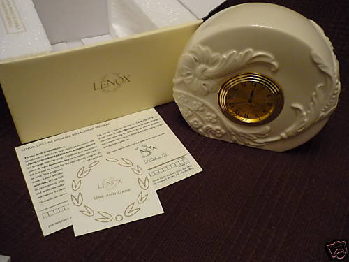 LENOX Grande Minuet Clock NIB MINT  