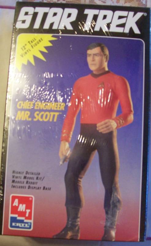 Star Trek Mr. Scott 12 figure AMT Ertl Model Kit MIB  