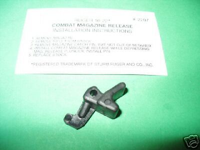 RUGER 10/22 PLASTIC EXTENDED MAG MAGAZINE RELEASE EASY INSTALL PART 