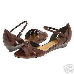 Circa Joan David Wayne Dark Brown Patent Size 8