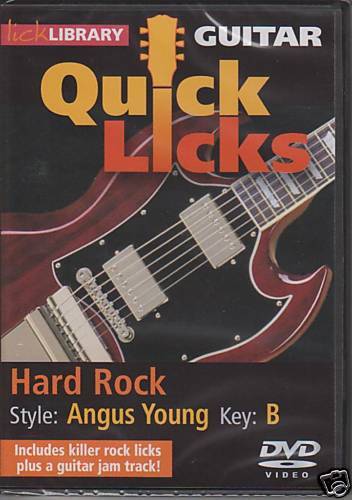 GUITAR DVD Quick Licks ANGUS YOUNG Hard Rock AC/DC B  