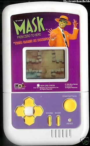 MGA THE MASK ELECTRONIC HANDHELD JIM CAREY TOY LCD GAME  