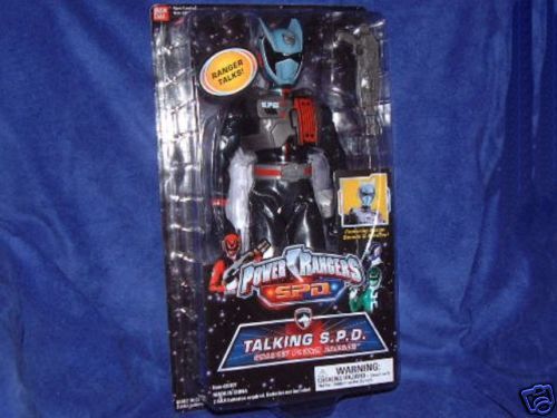 Power Rangers SPD Shadow Ranger Talking 12 Inch New  