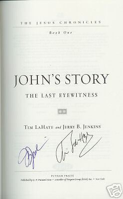 SIGNED Johns Story by Jerry B. Jenkins, Tim Lahaye +  