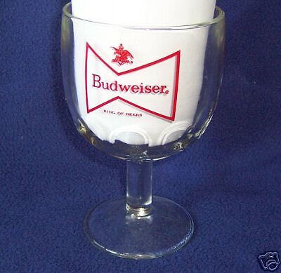 BUDWEISER Stem Ware/Thumbprint Goblet  