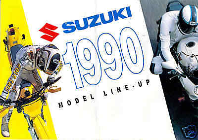 SUZUKI Brochure GSXR1100 GSXR750 RGV250 RM250 DR350 etc  