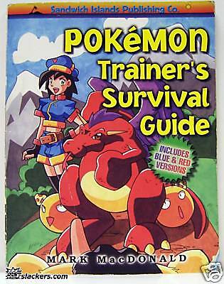 Pokemon (Game Boy) Trainers Survival Guide BLUE & RED  