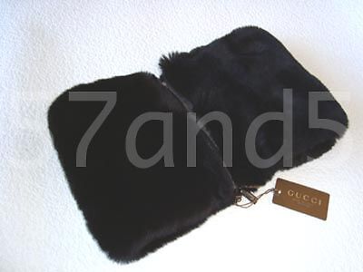 GUCCI FUR LOGO COLLAR/EAR HEAD WARMER/SCARF/WRAP RABBIT  