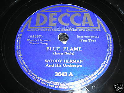 Woody Herman MEGA RARE 78 RPM DECCA 3643 VG 1941  