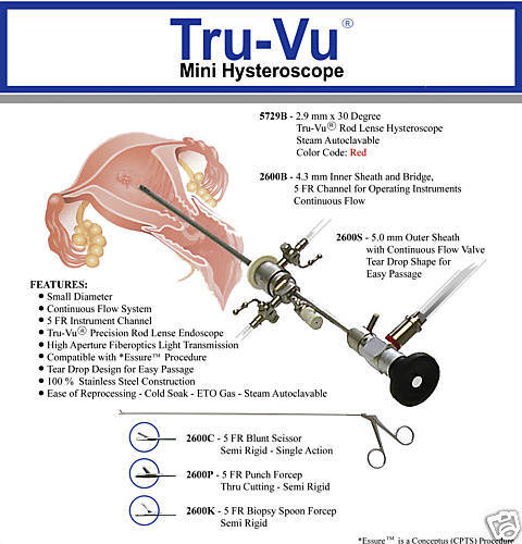 STORZ (style) TRU VU® MINI HYSTEROSCOPE,30° x 2.9mm  