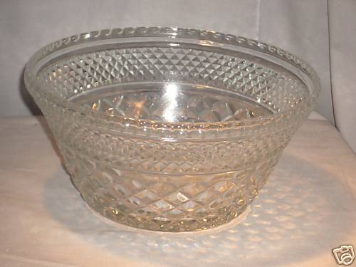 Vintage Anchor Hocking Wexford Salad Bowl Retro  